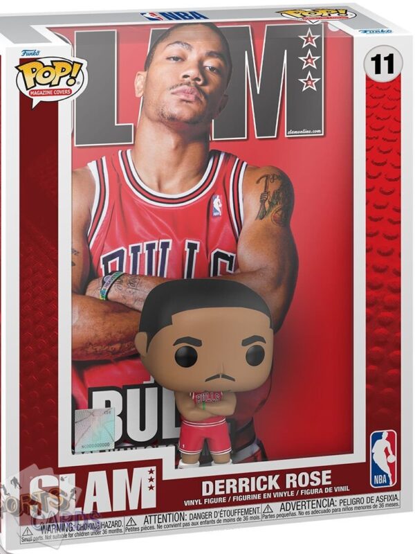 Funko POP! Derrick Rose #11 Chicago Bulls NBA Magazine Cover + Vinyl Figure-front