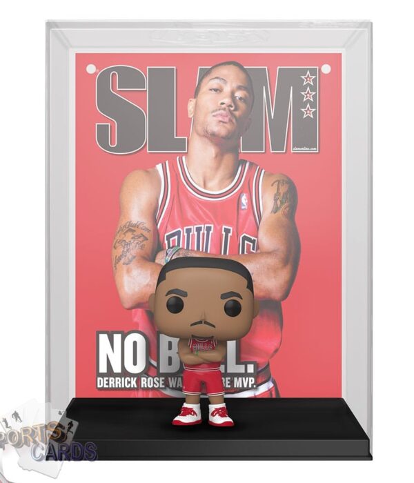 Funko POP! Derrick Rose #11 Chicago Bulls NBA Magazine Cover + Vinyl Figure-back