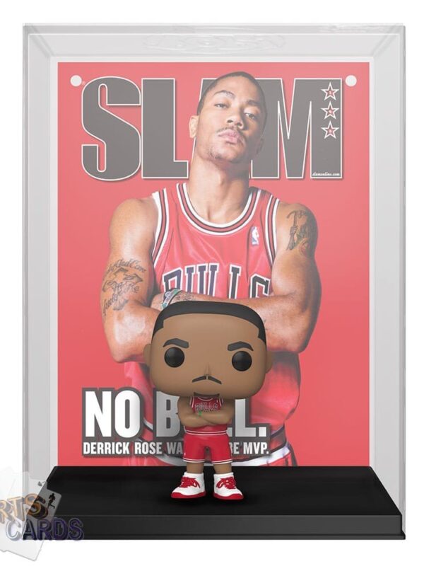 Funko POP! Derrick Rose #11 Chicago Bulls NBA Magazine Cover + Vinyl Figure-back