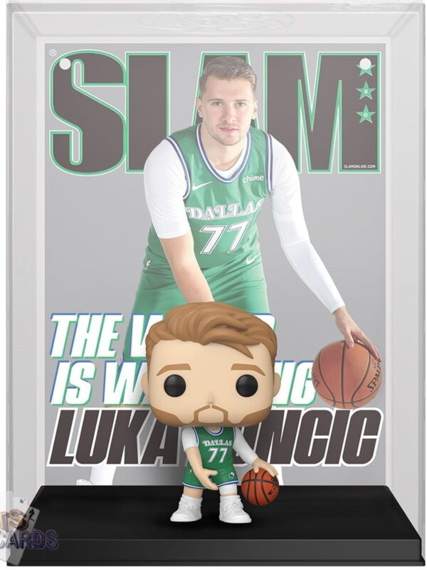 Funko POP! Luka Doncic #16 Dallas Mavericks NBA Magazine Cover + Vinyl Figure-back