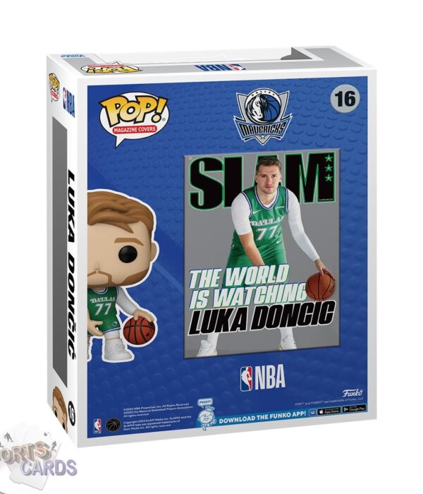 Funko POP! Luka Doncic #16 Dallas Mavericks NBA Magazine Cover + Vinyl Figure-stand