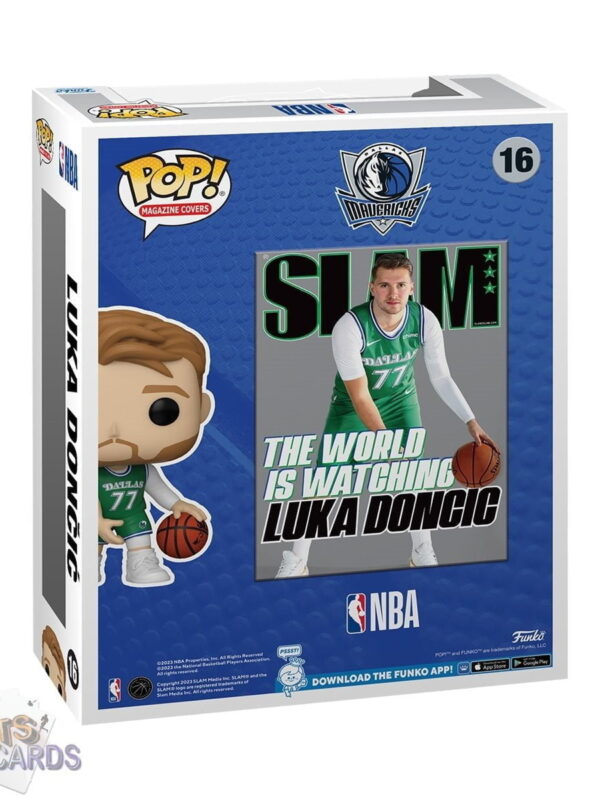 Funko POP! Luka Doncic #16 Dallas Mavericks NBA Magazine Cover + Vinyl Figure-stand