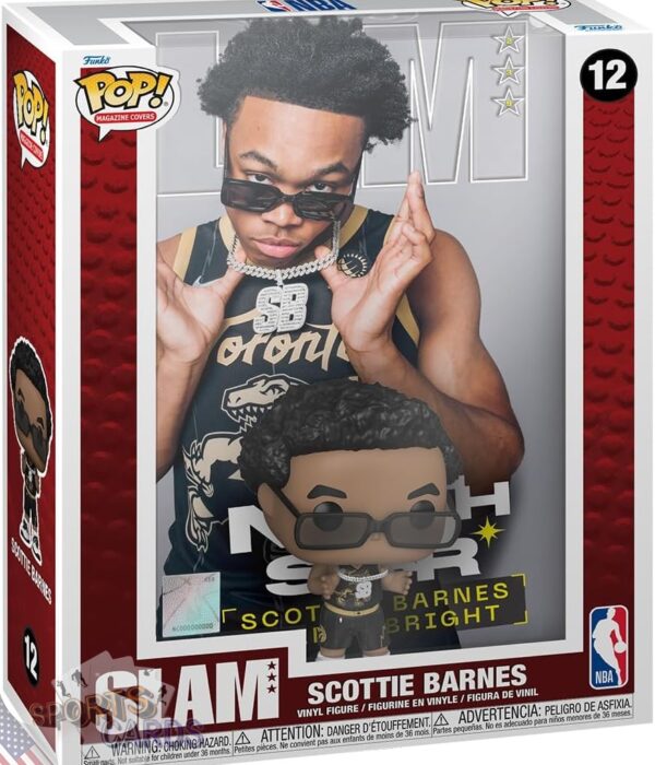 Funko POP! Scottie Barnes #12 Toronto Raptors NBA Magazine Cover + Vinyl Figure-front