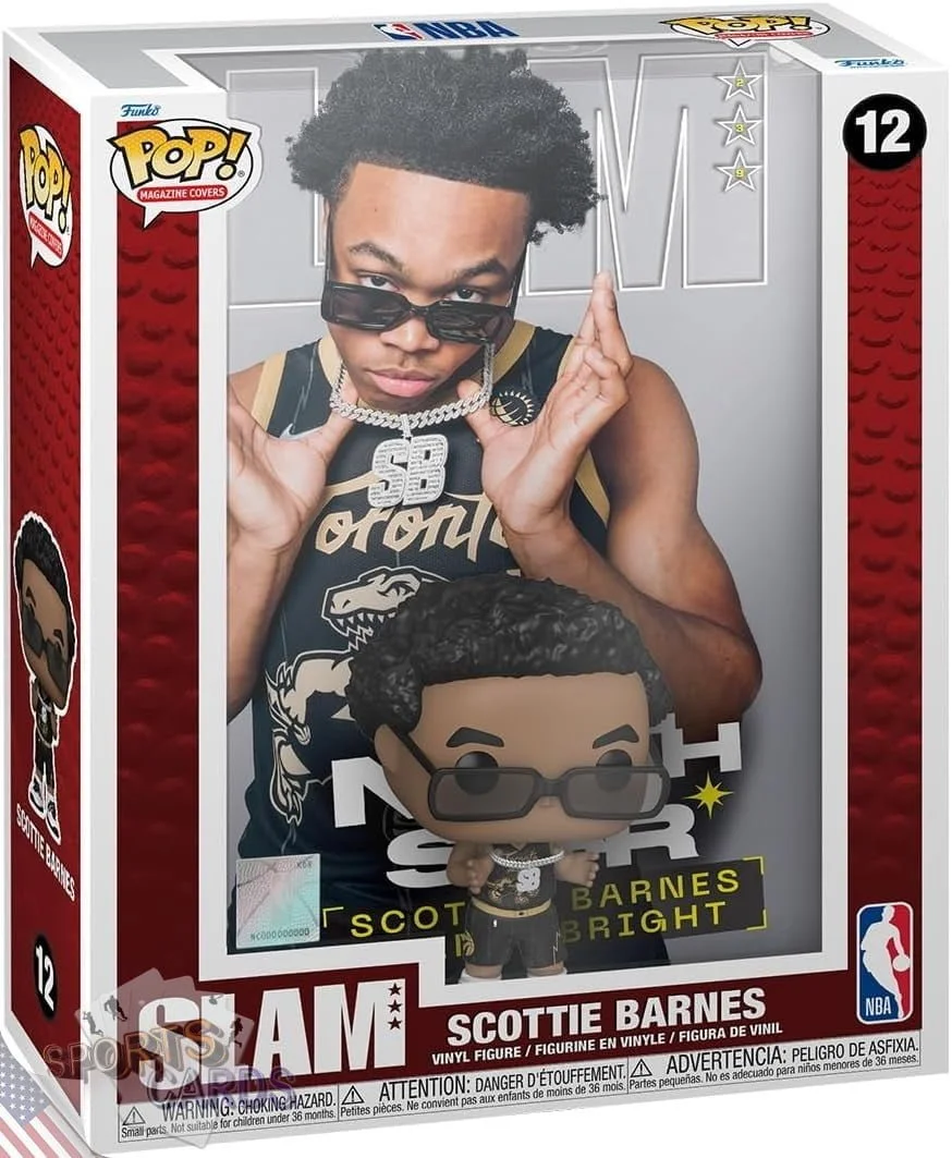 Funko POP! Scottie Barnes #12 Toronto Raptors NBA Magazine Cover + Vinyl Figure-front