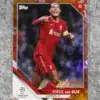 2021-22 Virgil van Dijk #97 Topps UEFA Champions League Jade Tiger /125-front