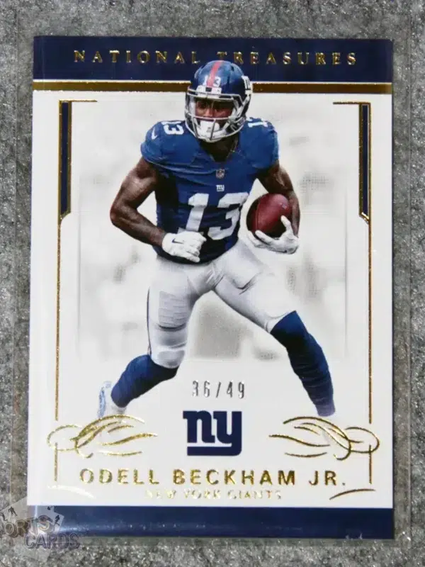 2016 Odell Beckham Jr. #70 Panini National Treasures /49