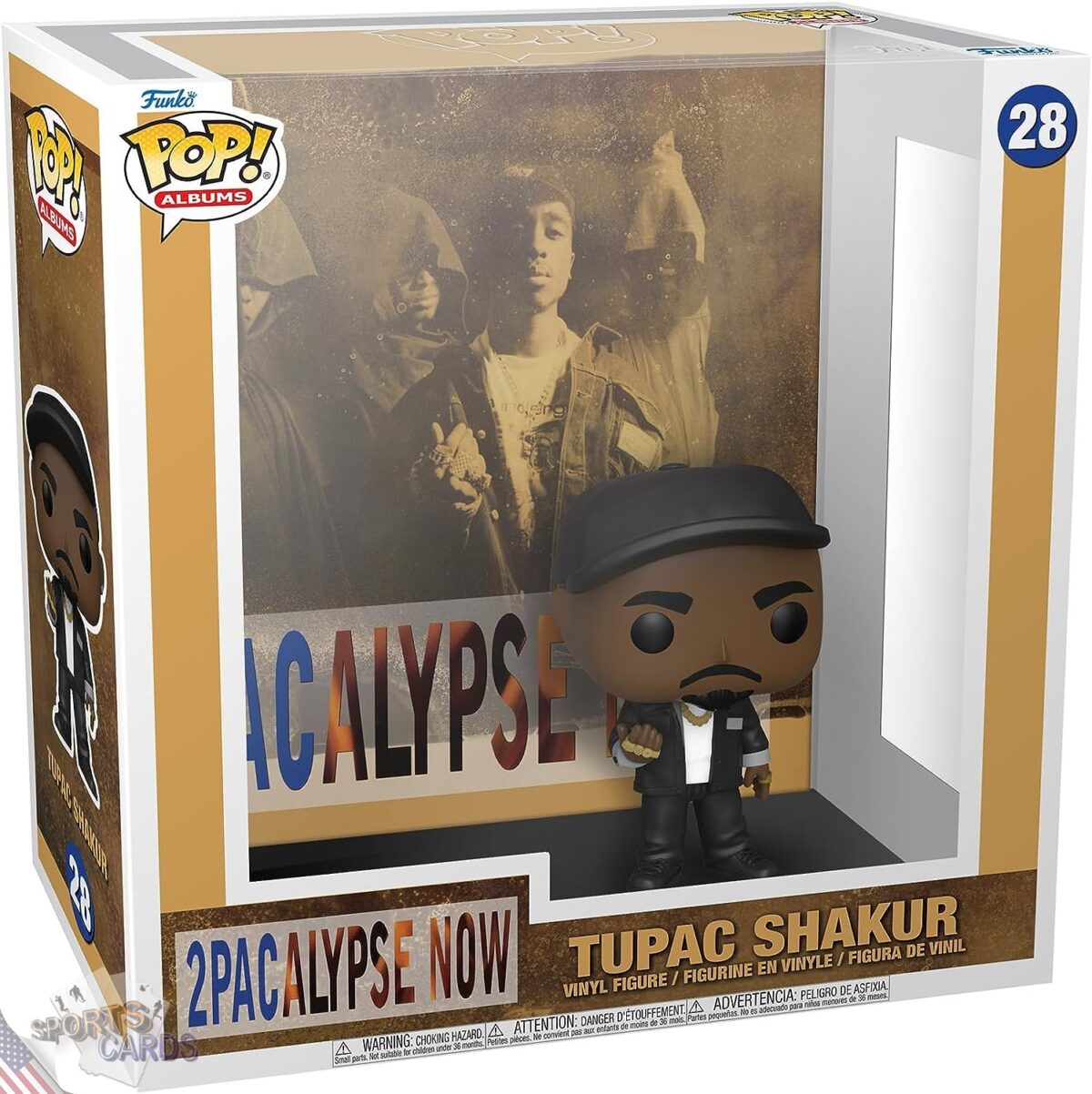 Funko POP! Albums Tupac Shakur #28 2Pacalypse Now + Vinyl Figure-front