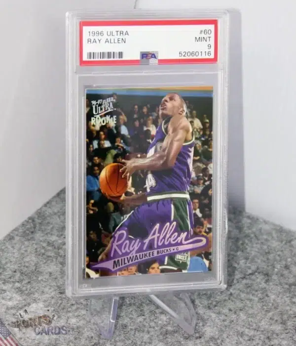 1996-97 Ray Allen #60 Fleer Utra RC PSA 9 MINT-stand