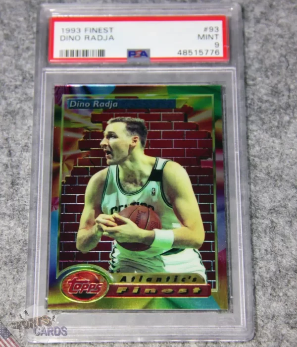 1993-94 Dino Radja #93 Topps Atlantic's Finest RC PSA 9 MINT POP 10