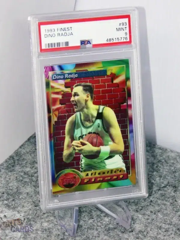 1993-94 Dino Radja #93 Topps Atlantic's Finest RC PSA 9 MINT POP 10-stand