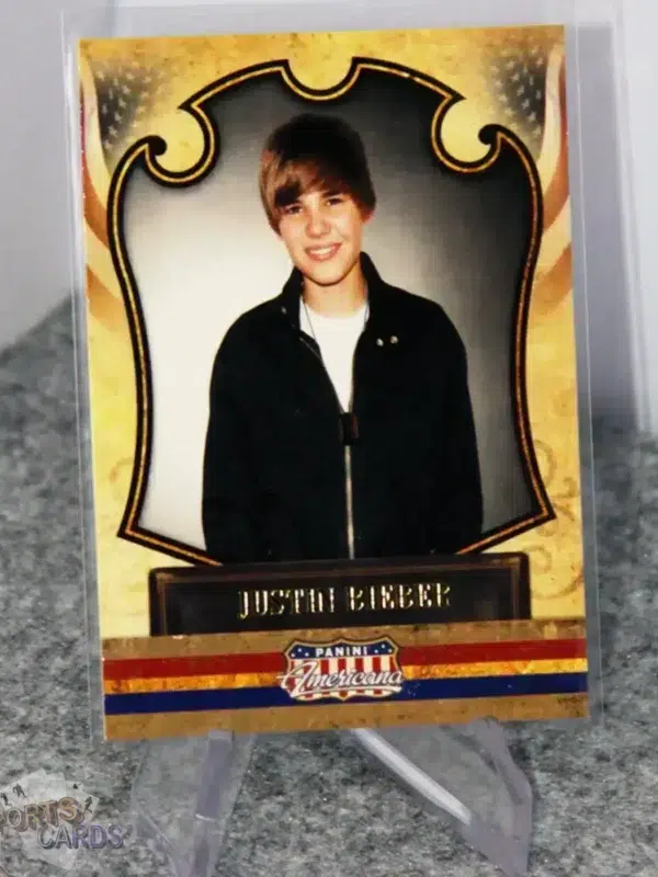 2011 Justin Bieber #5 Panini Americana-stand