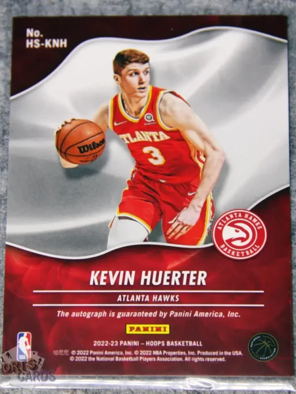 Alternative view of 2022-23 Kevin Huerter #HS-KNH Panini Hot Signatures Auto Hyper Gold