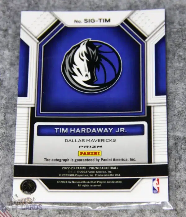 Alternative view of 2022-23 Tim Hardaway Jr. #SIG-TIM Panini Prizm Signatures Red Choice Prizm
