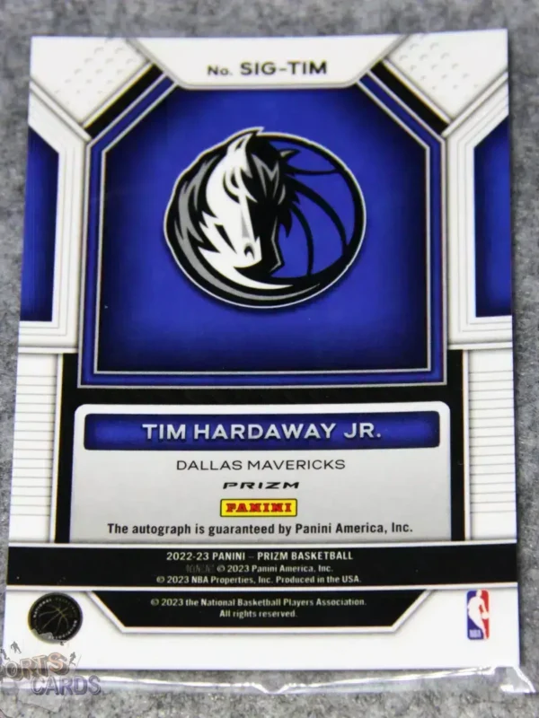 Alternative view of 2022-23 Tim Hardaway Jr. #SIG-TIM Panini Prizm Signatures Red Choice Prizm