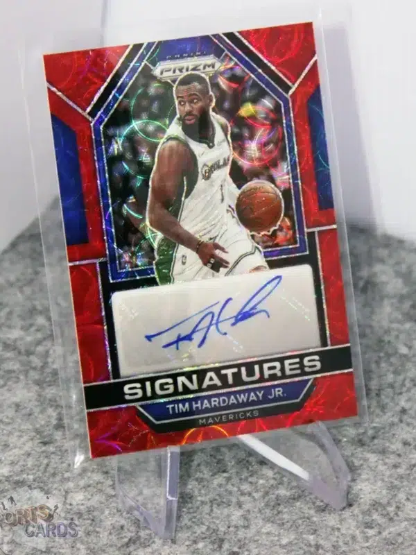 2022-23 Tim Hardaway Jr. #SIG-TIM Panini Prizm Signatures Red Choice Prizm - Afbeelding 3