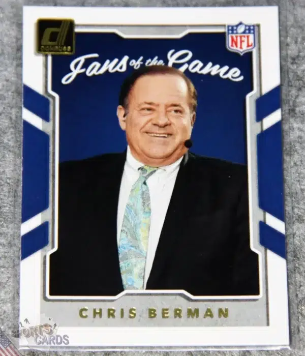 2017 Chris Berman #3 Panini Donruss NFL Football Fans of the Game