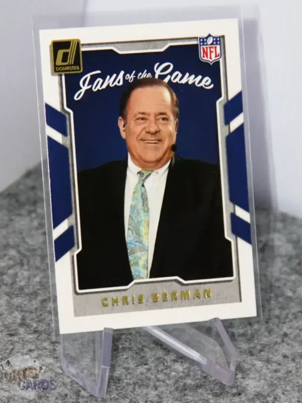 2017 Chris Berman #3 Panini Donruss NFL Football Fans of the Game-stand