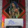 2022 Sasha Banks #SG-SBK Panini Select WWE Signatures Red Prizm /99