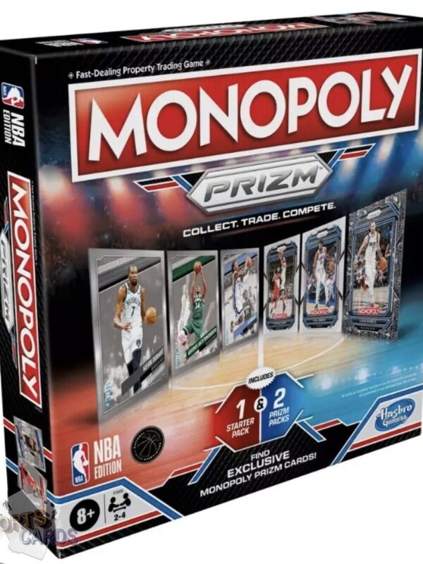 Monopoly Panini Prizm NBA Trading Card Edition Board Game - English Edition-front