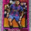 2021-22 Memphis Depay #142 Topps Merlin UEFA Champions League Pink Mojo Refractor /275