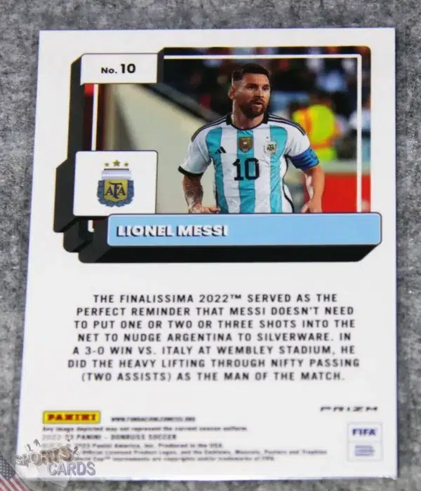 2022-23 Lionel Messi #10 Panini Donruss Optic-back