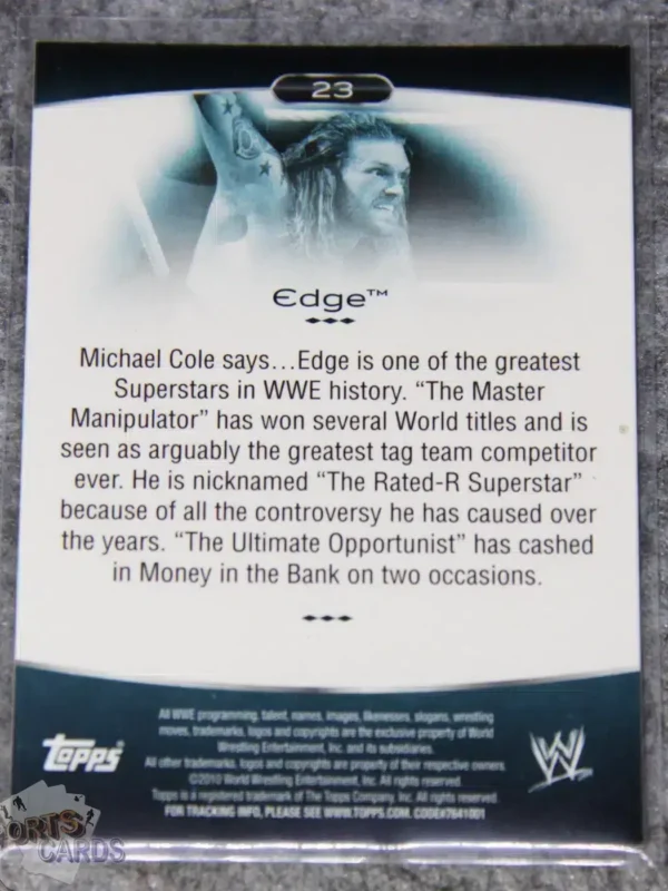 2010 Edge #23 Topps Platinum-back