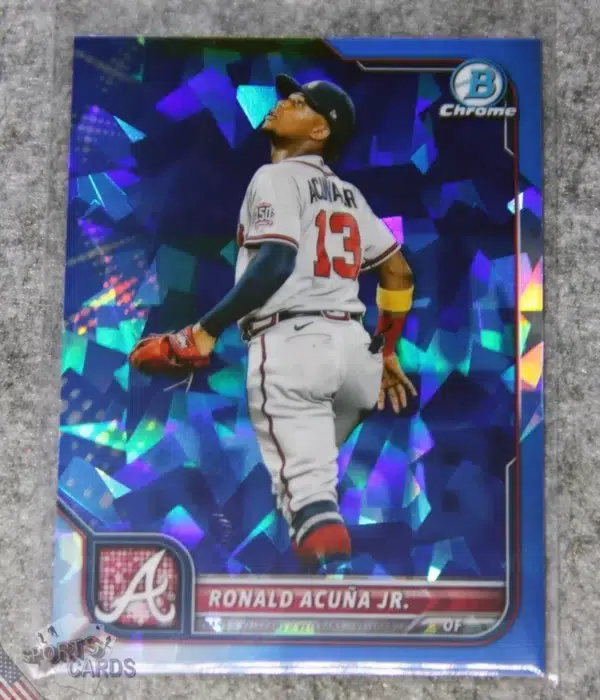 2022 Ronald Acuna Jr. #58 Topps Bowman Chrome Sapphire Edition-front