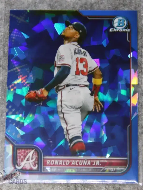 2022 Ronald Acuna Jr. #58 Topps Bowman Chrome Sapphire Edition-front