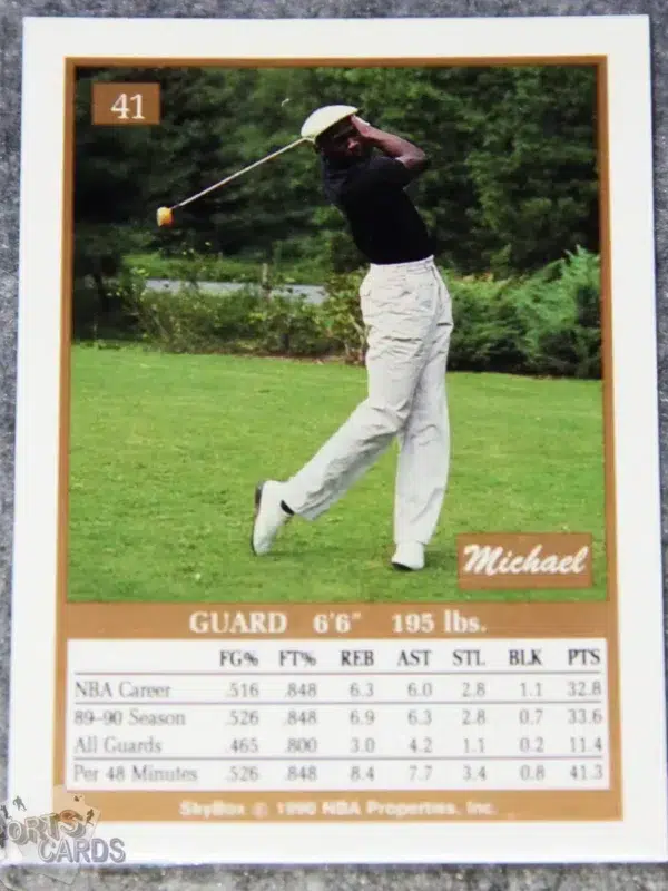 1990-91 Michael Jordan #41 Skybox-back