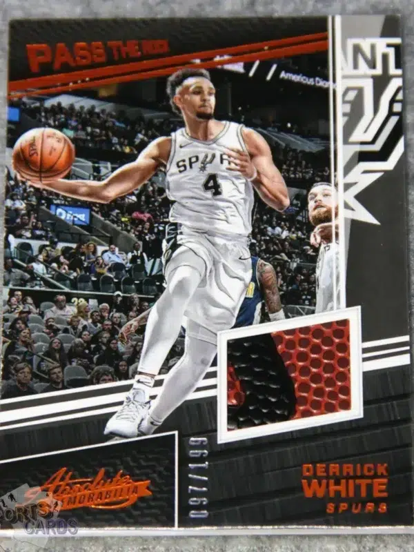 2017-18 Derrick White #PR-DWT Panini Absolute Memorabilia Pass the Rock RC /199