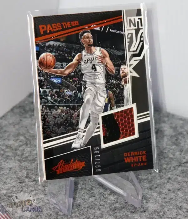 2017-18 Derrick White #PR-DWT Panini Absolute Memorabilia Pass the Rock RC /199-stand