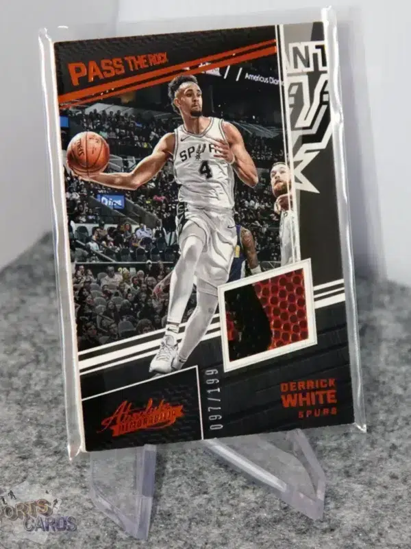 2017-18 Derrick White #PR-DWT Panini Absolute Memorabilia Pass the Rock RC /199-stand