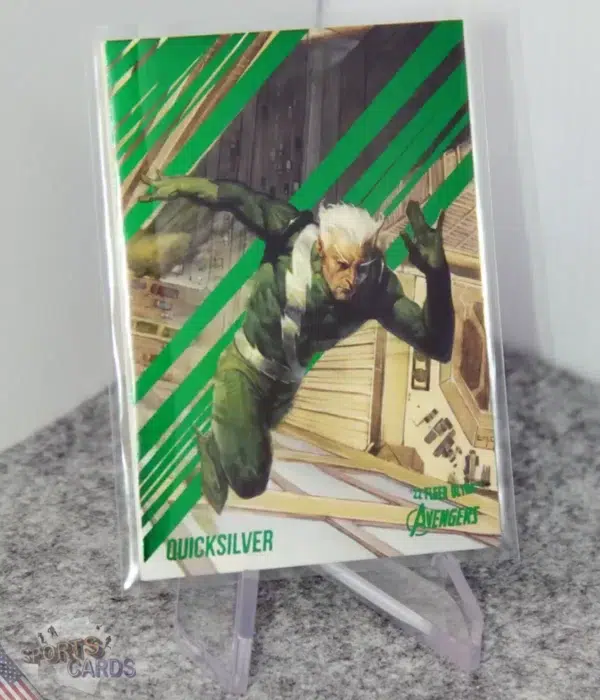 2022 Quicksilver #55 Upper Deck Marvel Fleer Ultra Avengers Green Foil-stand