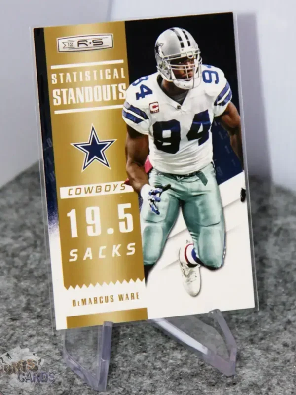 2012 DeMarcus Ware #14 Panini Rookies & Stars Statistical Standouts Gold /500 - Afbeelding 3