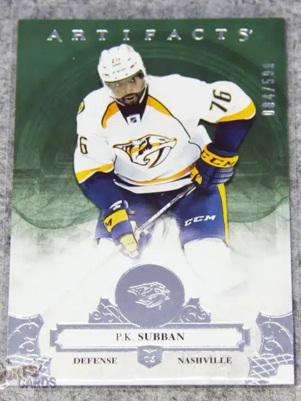 2017-18 P.K. Subban #101 Upper Deck Artifacts /599