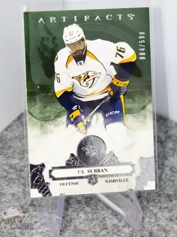 2017-18 P.K. Subban #101 Upper Deck Artifacts /599-stand