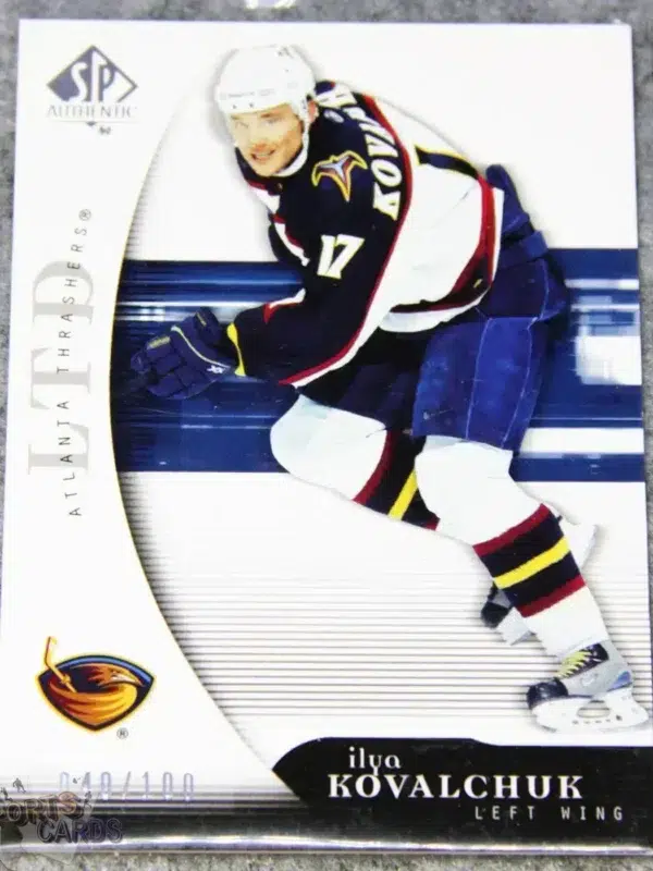 2005-06 Ilya Kovalchuk #5 Upper Deck SP Authentic LTD /100