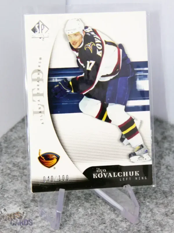 2005-06 Ilya Kovalchuk #5 Upper Deck SP Authentic LTD /100-stand