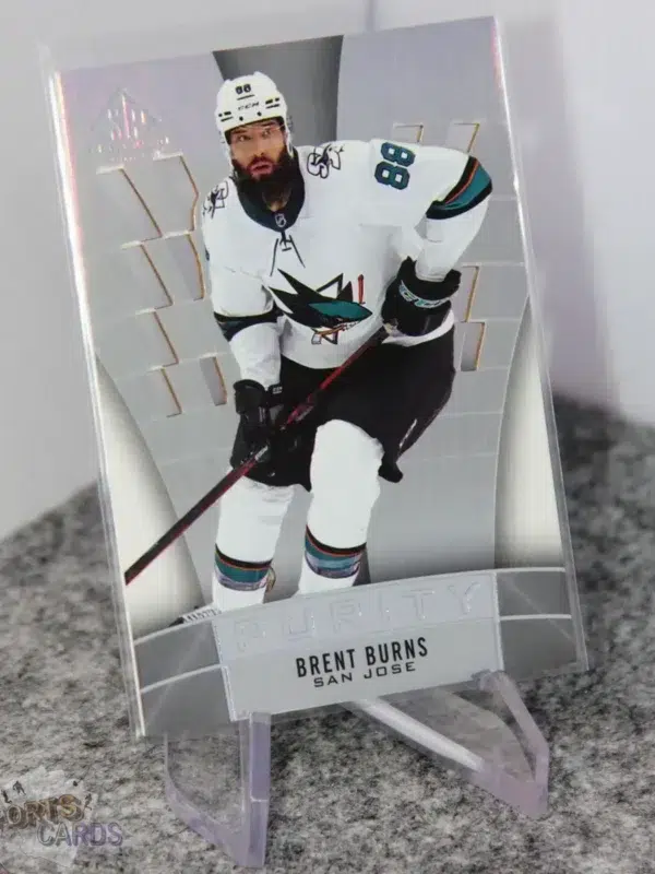 2021-22 Brent Burns #P-2 Upper Deck SP Game Used Edition Purity - Afbeelding 3