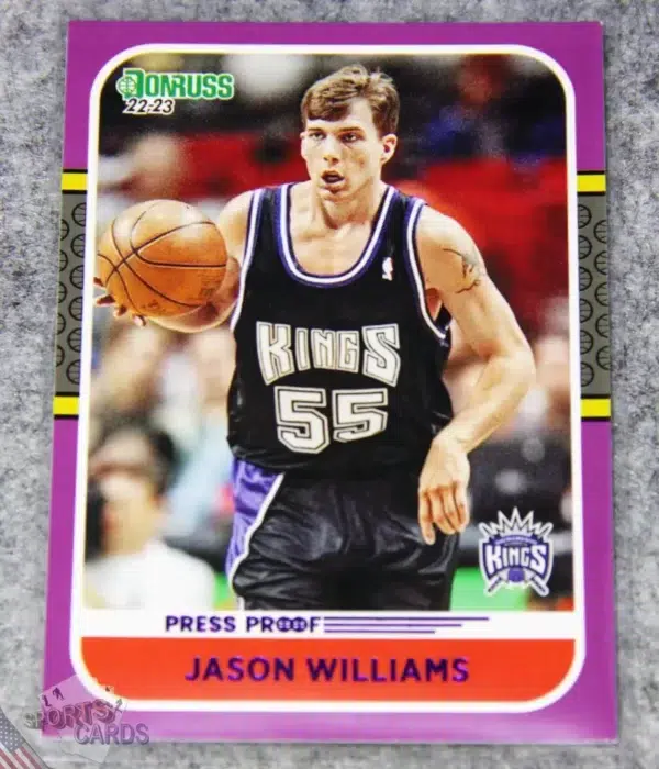 2022-23 Jason Williams #22 Panini Donruss Retro Series Purple-front