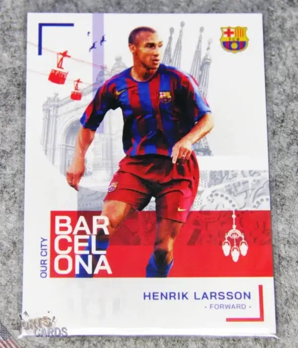 2022-23 Henrik Larsson #30 Topps Barcelona Our City-front