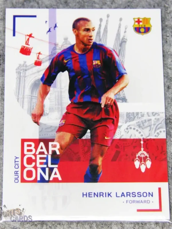 2022-23 Henrik Larsson #30 Topps Barcelona Our City-front