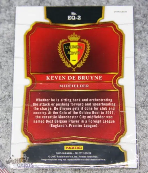 2017-18 Kevin De Bruyne #EQ-2 Panini Select Equalizers Wave Prizm-back