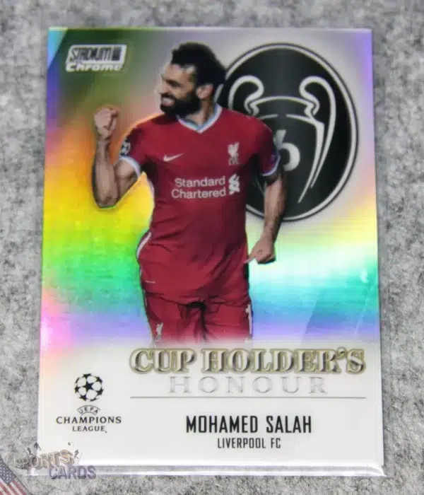 2020-21 Mohamed Salah #CHH-LM Topps Chrome Stadium Club UEFA Champions League Cup Holder's Honour