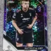 2021-22 Matthijs de Ligt #61 Topps Chrome UEFA Champions League Purple Mini-Diamond /250