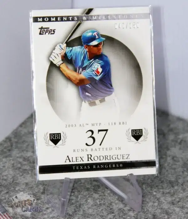 2007 Alex Rodriguez #28 Topps Moments & Milestones RBI /150-stand