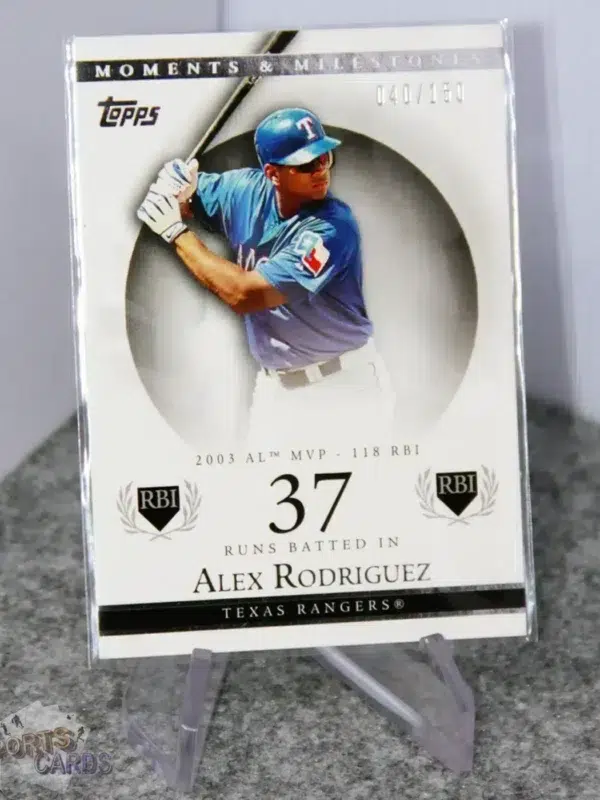 2007 Alex Rodriguez #28 Topps Moments & Milestones RBI /150-stand