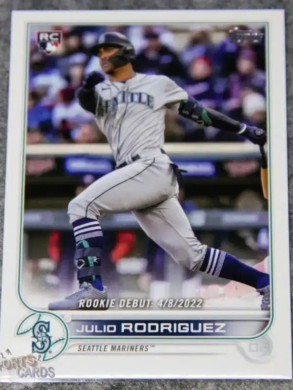 2022 Julio Rodriguez #US97 Topps Update Series RC-front