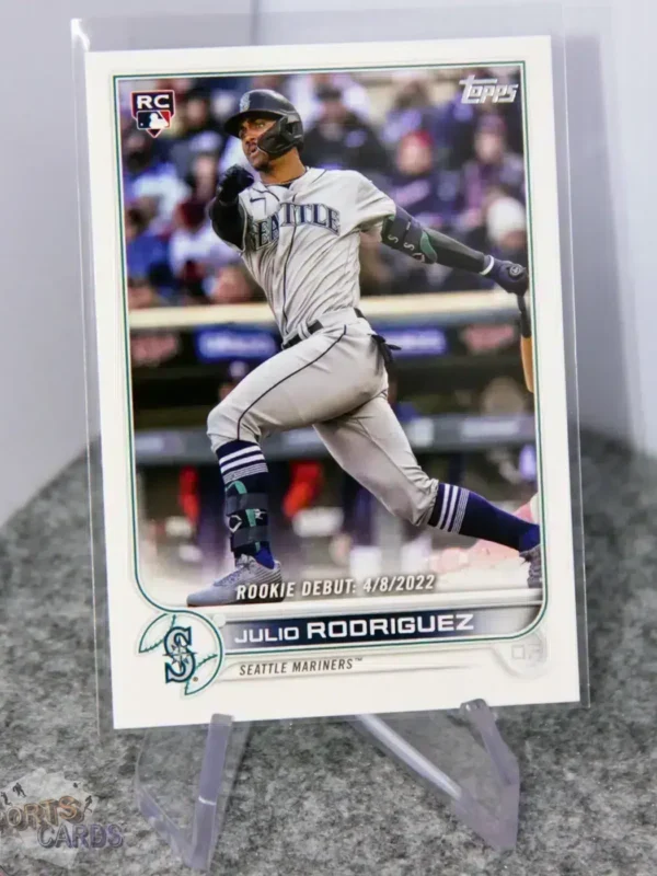 2022 Julio Rodriguez #US97 Topps Update Series RC-stand