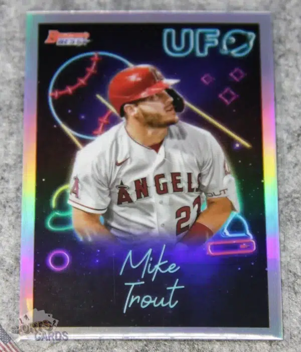 2022 Mike Trout #UFO1 Topps Bowman's Best UFO Refractor